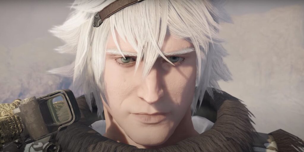 An image of Rainbow Six Siege operator Maverick in his Nier Replicant skin. Maverick now has white, anime-style hair.