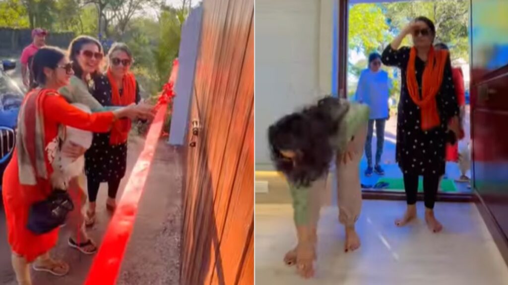 Kajol Takes Blessings By Removing Her Shoes Before Entering Tanuja's Renovated Lonavala Home; Watch! - Woman's era %