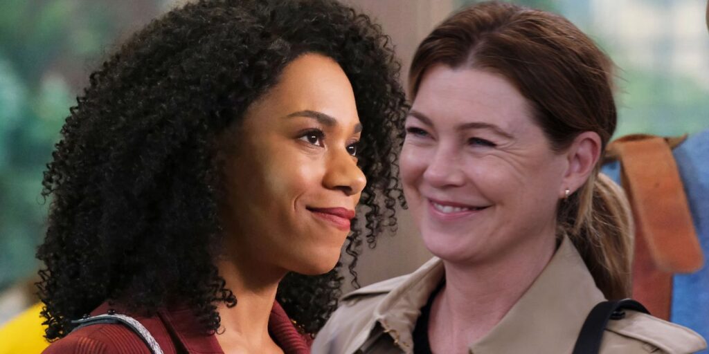 Meredith Grey with Maggie Pierce in Grey's Anatomy Edited