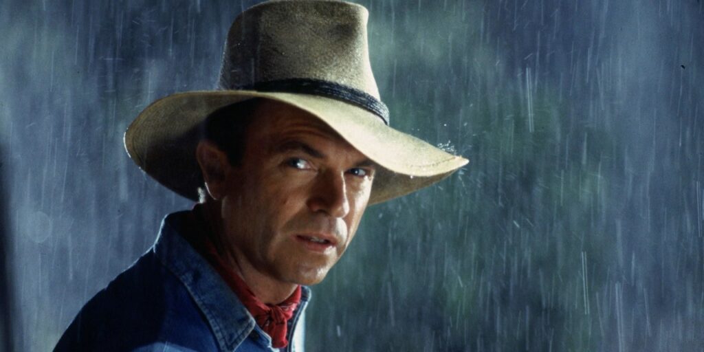 Sam Neill in Jurassic Park as Alan Grant