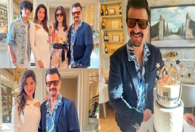 shanaya kapoor wishes sanjay kapoor on his birthday with pictures.