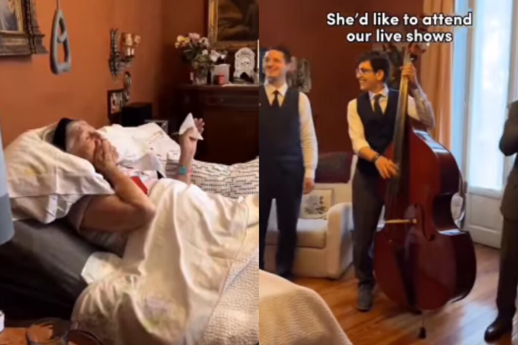 Band performs for 94-year-old woman who cannot attend concerts