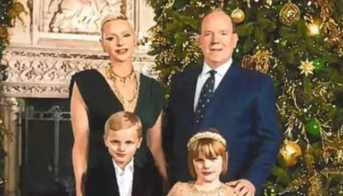 Princess Charlene, Prince Albert of Monaco release Christmas portrait: See