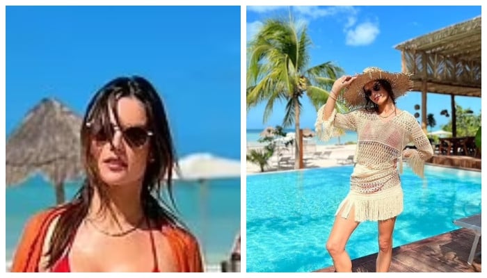 Alessandra Ambrosio looks sensational as she flaunts her figure in bold outfit