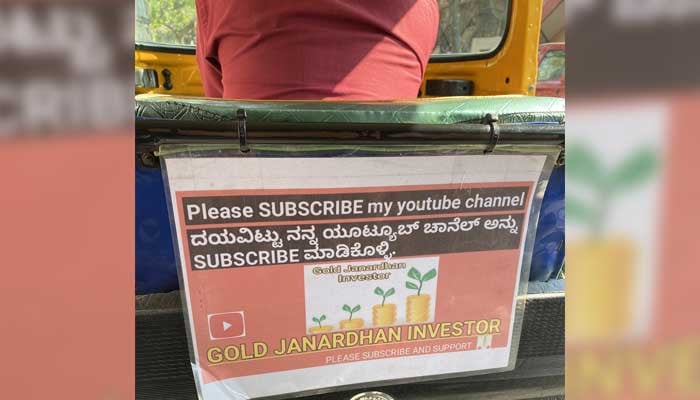 Auto driver inspiring people by his creativity in Bengaluru