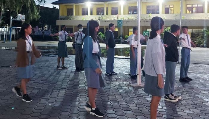In this country, teenagers 'zombie-walk' to school