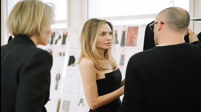 Angelina Jolie ditches signature look for new collection