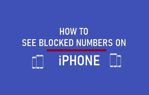 How to See Blocked Numbers on an iPhone?