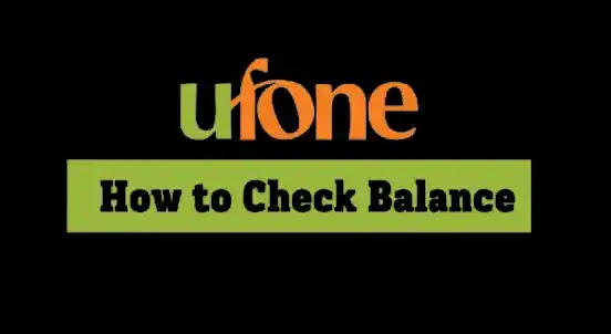 Ufone Balance Check Code 2021 | Ufone Advance Balance Code 2021