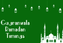 Gujranwala Ramadan Timing