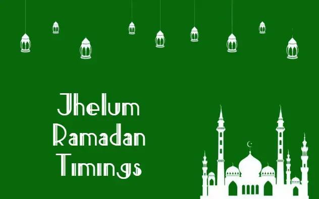 Jhelum Ramadan Timing