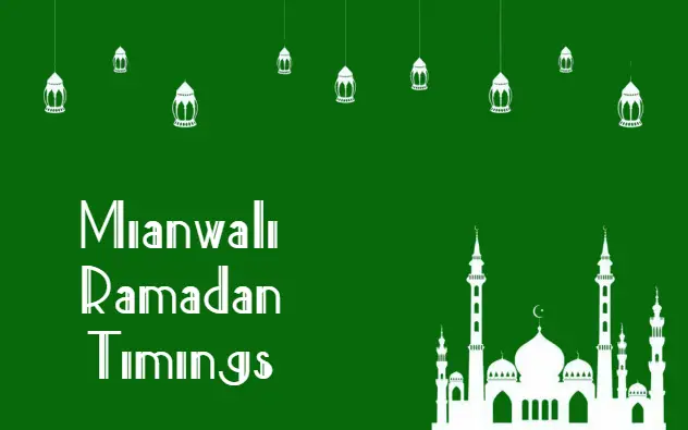 Mianwali Ramadan Timing