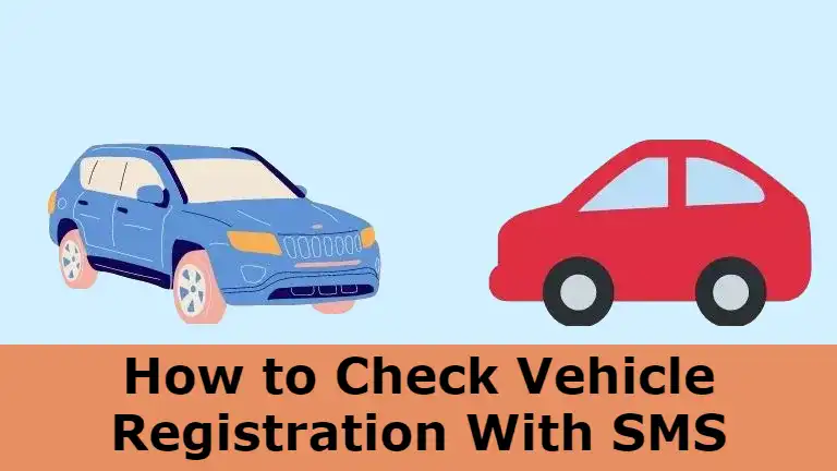 check vehicle registration with sms