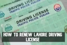 how to renew lahore driving license