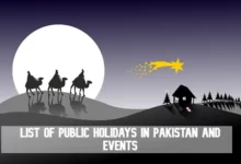 list of public holidays in pakistan and events