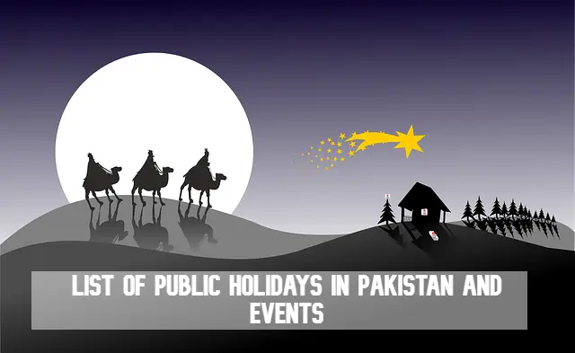 list of public holidays in pakistan and events