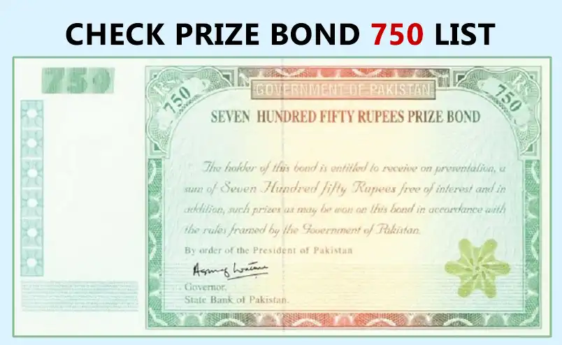 rs 750 prize bond