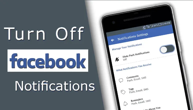 turn off facebook notifications