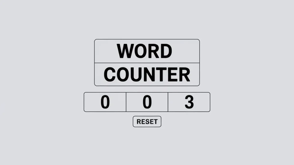 Word Counter word counter