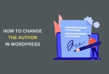 change the author in wordpress