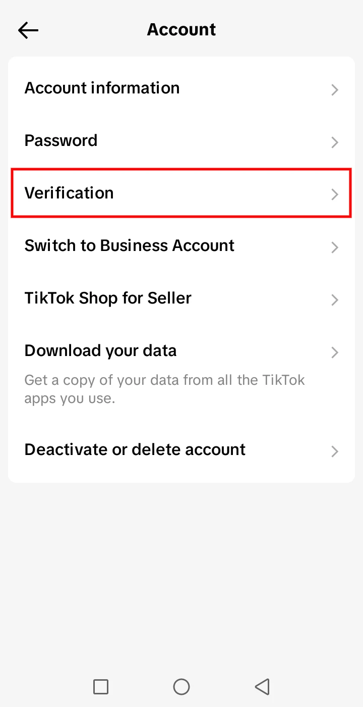 get verified on tiktok mobile 4