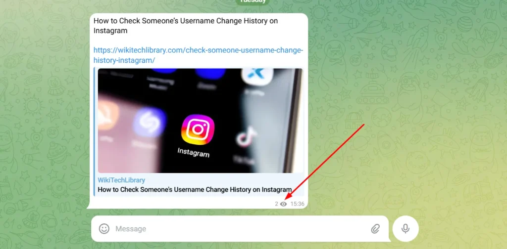 post viewed telegram