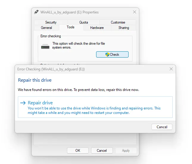 recover data from corrupt usb 3
