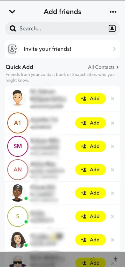 see others friends on snapchat 2
