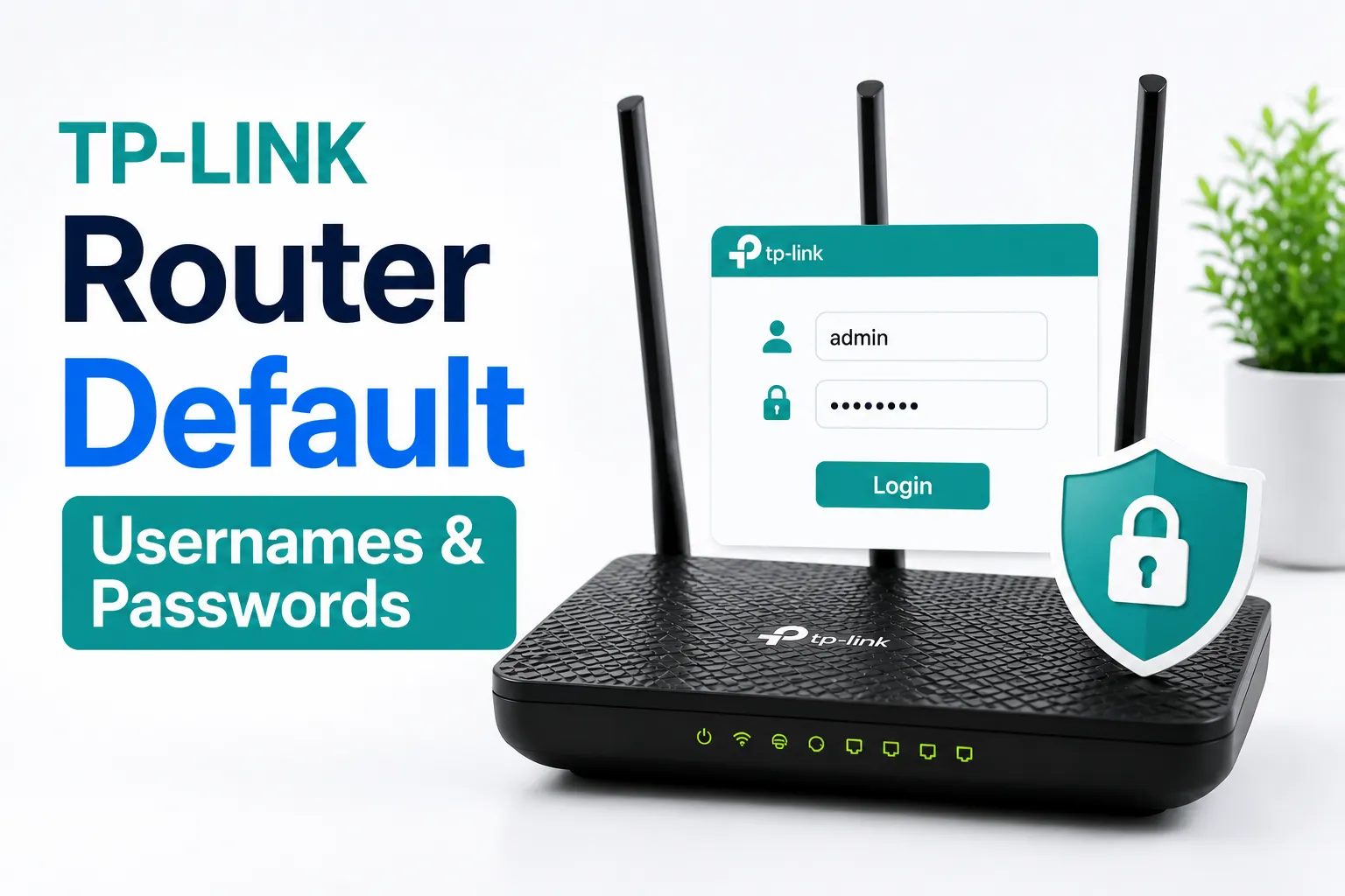 tp link router default usernames