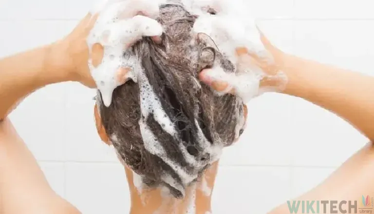 washing hair