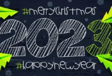 merry christmas 2022 and happy new year 2023