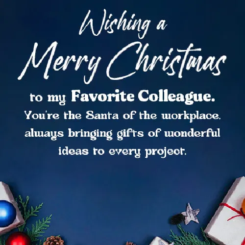 Christmas Wishes and Messages For Colleagues or Coworkers