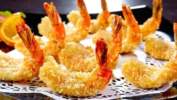 golden fried jumbo prawns