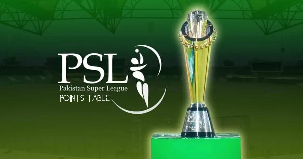 PSL 9 Points Table Pakistan Super League 2024 PSL 9 Rankings