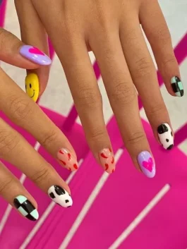bold mix and match nails 265x353 1