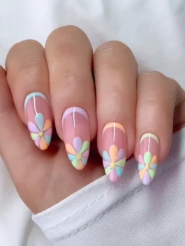 floral french tips in pastels 265x353 1