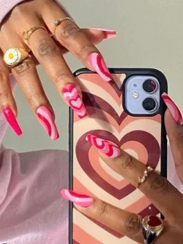 love heart nails 265x353 1
