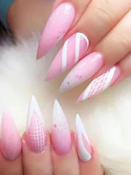 pink and white stiletto nails 2 265x353 1