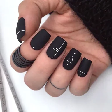 squoval nails with geometric nail designs 384x384 1