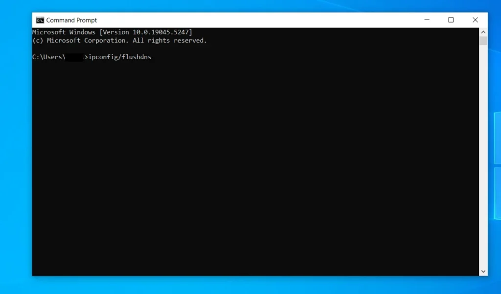 flush dns command