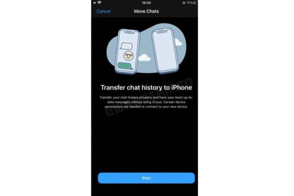 transfer chat to another iphone