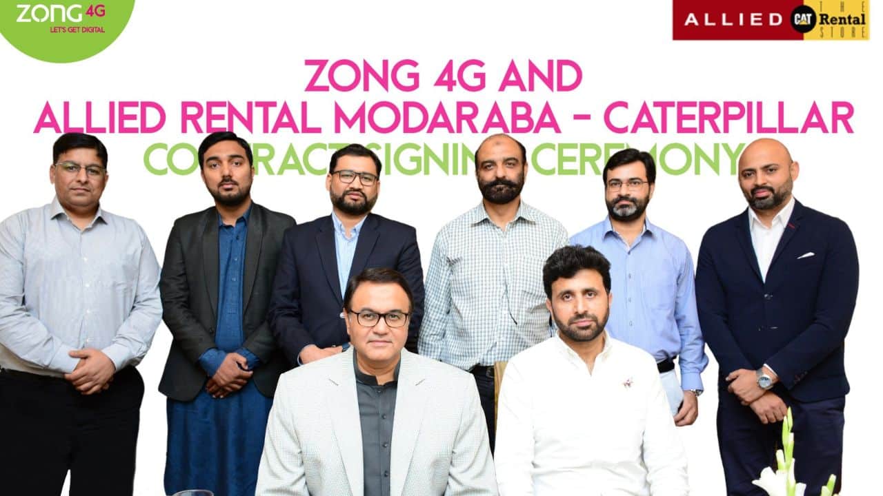 zong 4g partners with allied rental modaraba