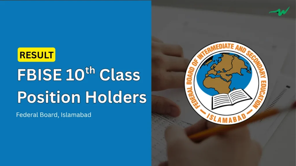 FBISE 10 Class Top Position Holder List 2025 Matric SSC 2 fbise matric ssc top position holders list