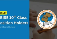 fbise matric ssc top position holders list