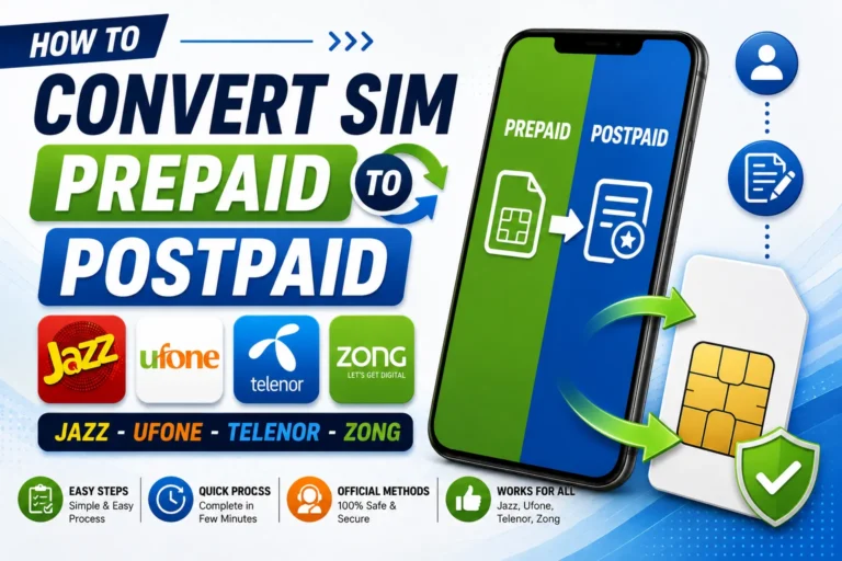 convert sim prepaid to postpaid