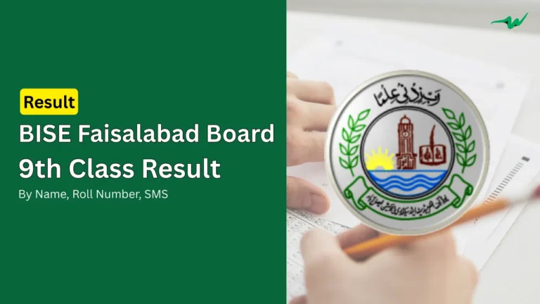 faisalabad board 9th class result matric ssc 1