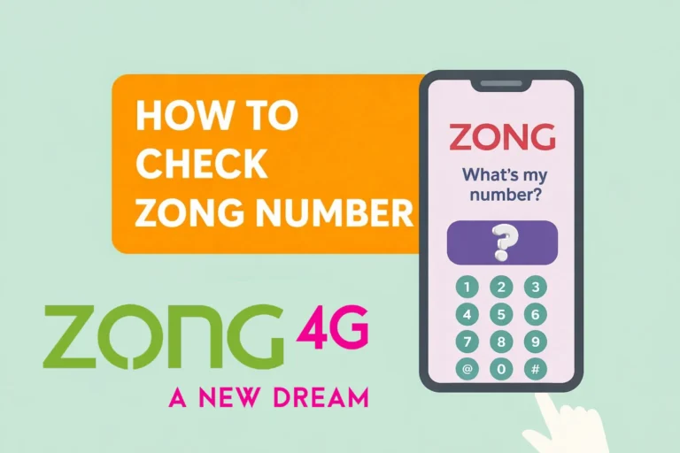 how to check zong sim number