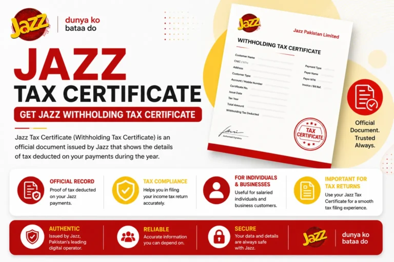 jazz tax certificate