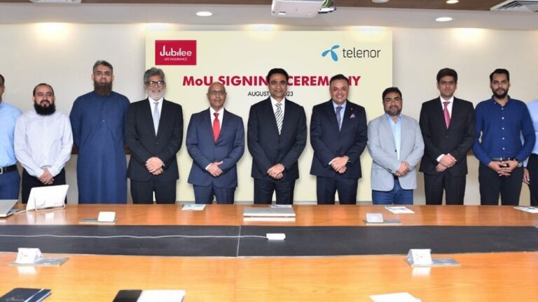 jubilee life insurance and telenor pakistan