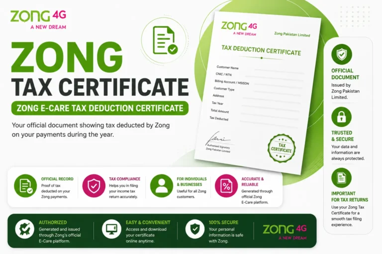 zong tax certificate
